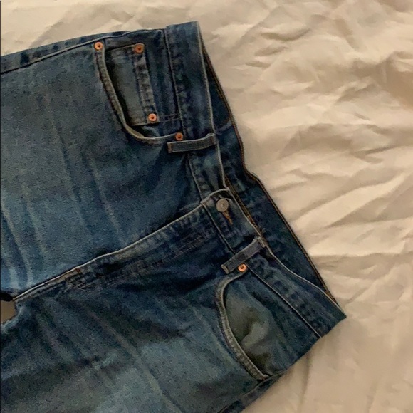 Levi’s Strauss 505 straight leg blue denim jeans - Picture 3 of 8